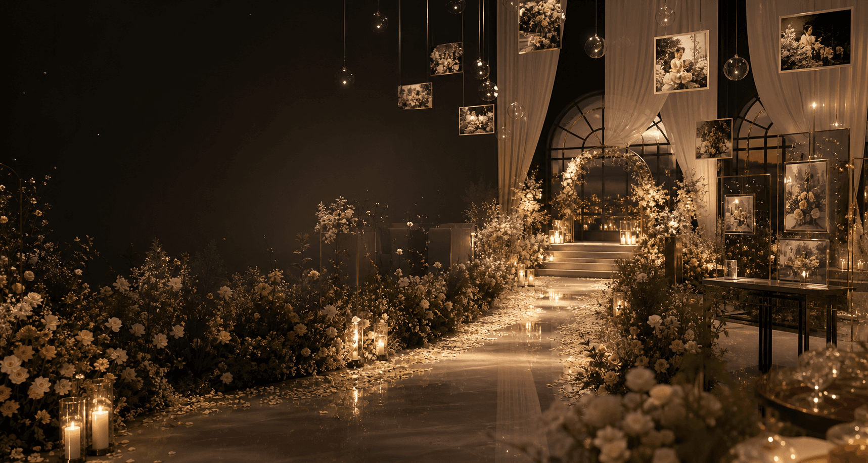Premium wedding invitation memory room